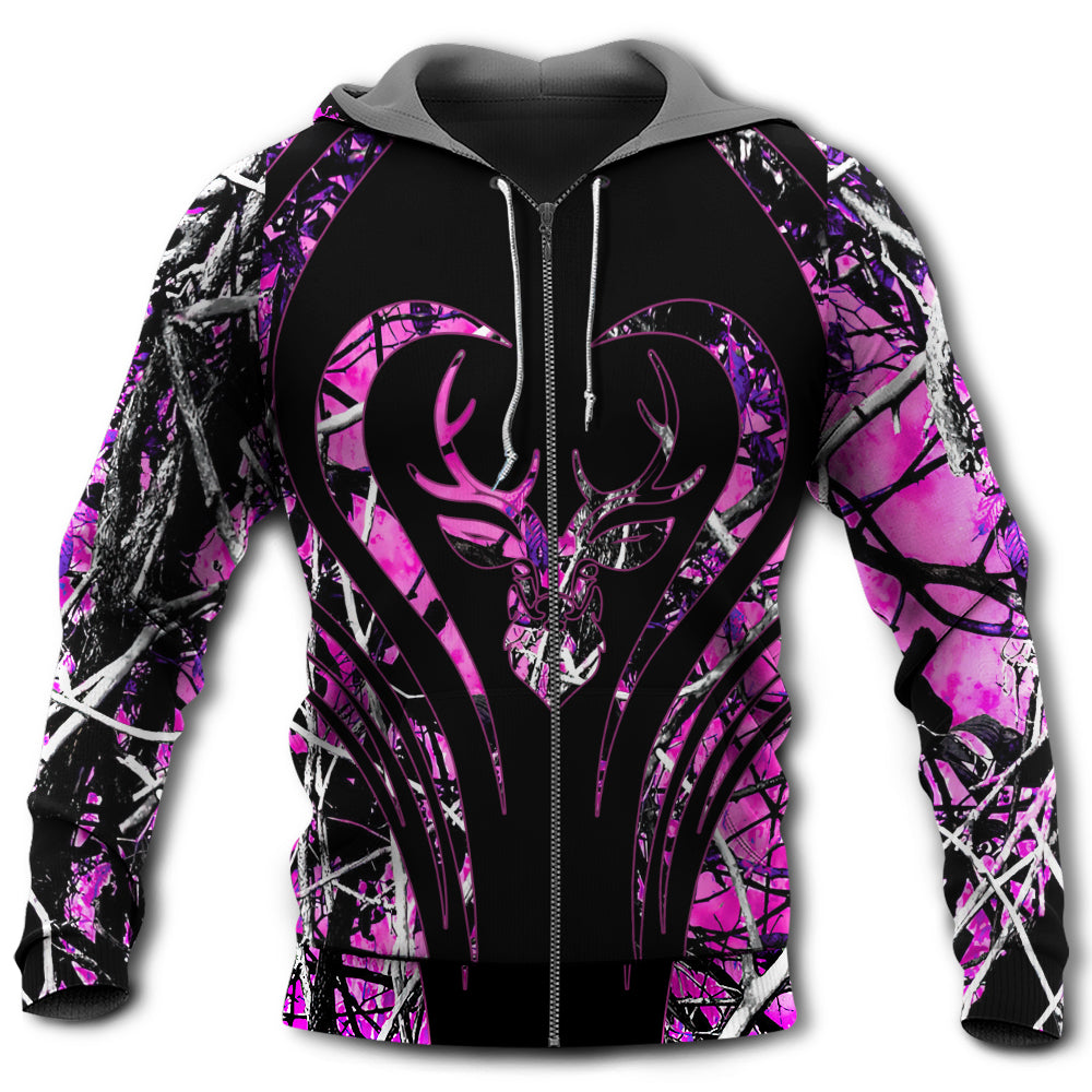 Pink Hunting Girl Camouflage Deer Hoodie For Country Outings Camping Travel And Thoughtful Gifting