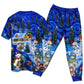 Playful Snowman Friends Christmas Short Sleeve Pajamas Set For Christmas Sleepwear And Family Lounging