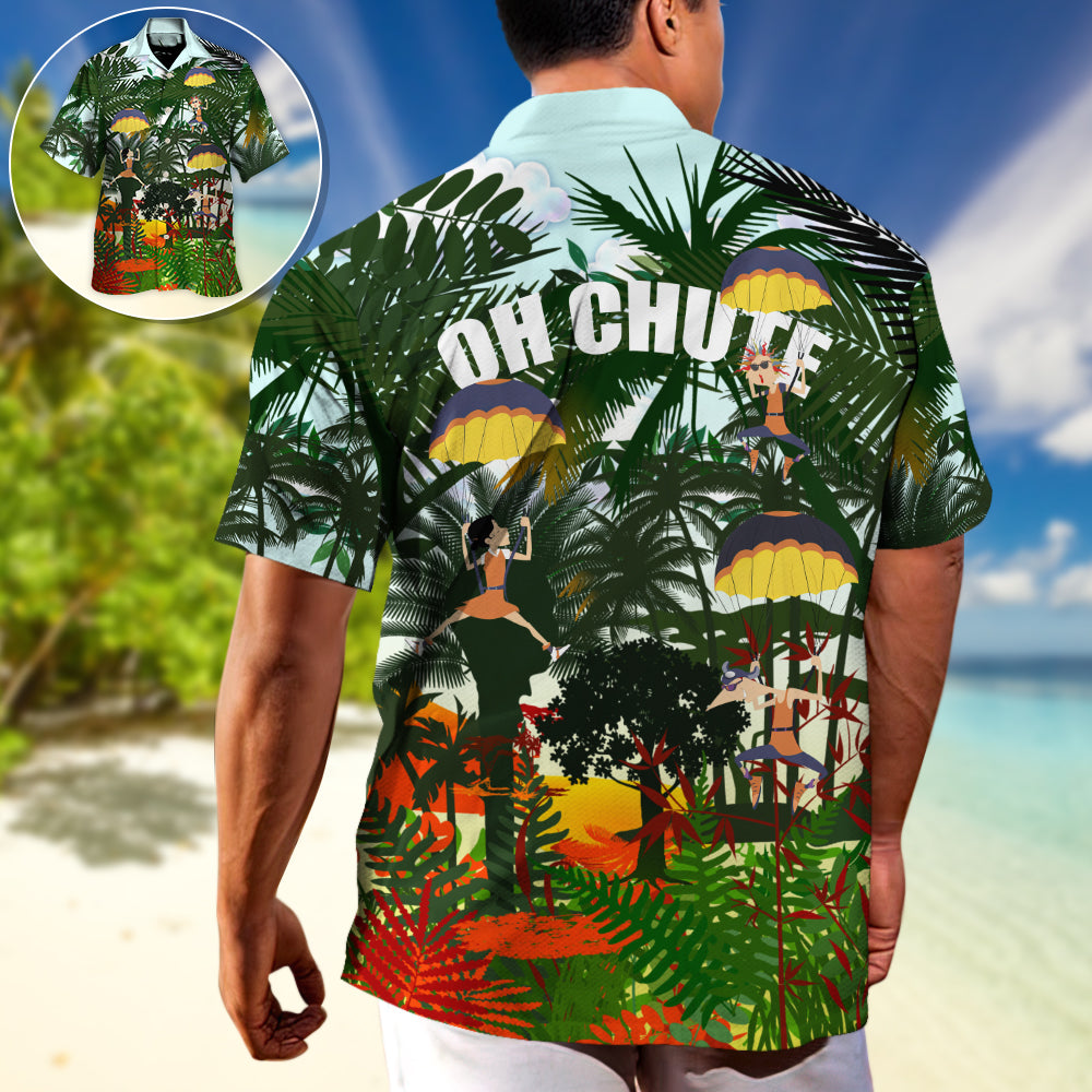 Parasailing Outdoor Passion Hawaiian Shirt For Coastal Travel, Casual Events, And Comfortable Summer Wear