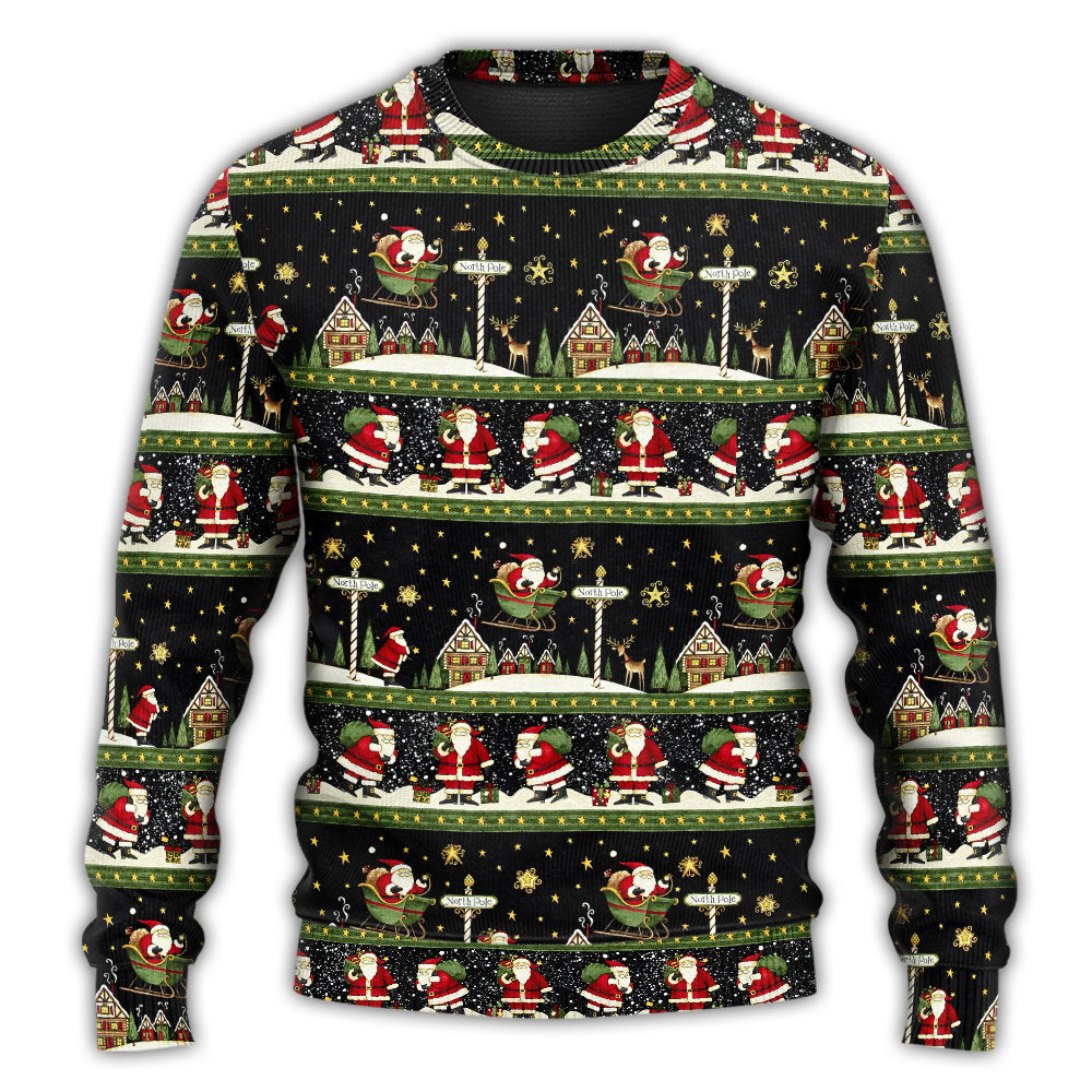 Christmas Santa Claus Big Night Sweater For Festive Family Events Casual Wear And Holiday Gift Giving
