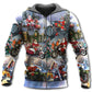 Santa Motorcycle Snow Mountain Hoodie For Holiday Gatherings Winter Travel And Seasonal Gifting