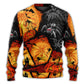 Halloween Spider Pumpkin Night Sweater For Art Fans Travel Parties And Distinctive Casual Style