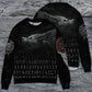 Viking Warrior Blood Black Sweater For Outdoor Gatherings Weekend Trips And Bold Casual Styling