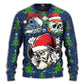 Christmas Skull Santa Hat Snow Sweater For Holiday Parties Family Gatherings And Seasonal Gift Giving