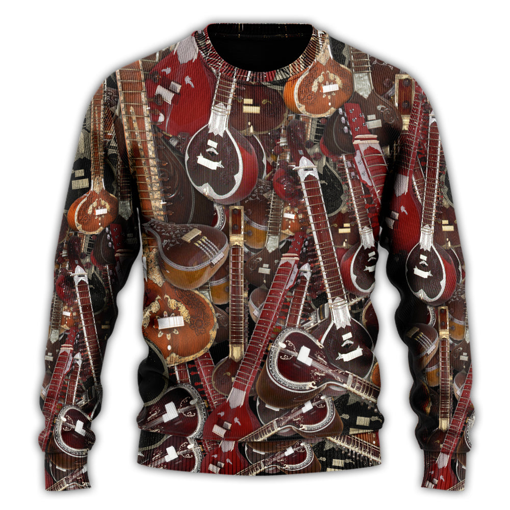 Sitar Music Sweater For Casual Gatherings Weekend Trips And Thoughtful Gifts