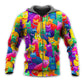 Funny Colorful Cats Hoodie For Casual Outfits Outdoor Trips And Comfortable Layering