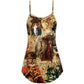 Pirate Cat Cool Style V-Neck Sleeveless Cami Dress For Playful Summer Getaways And Thoughtful Gift Giving