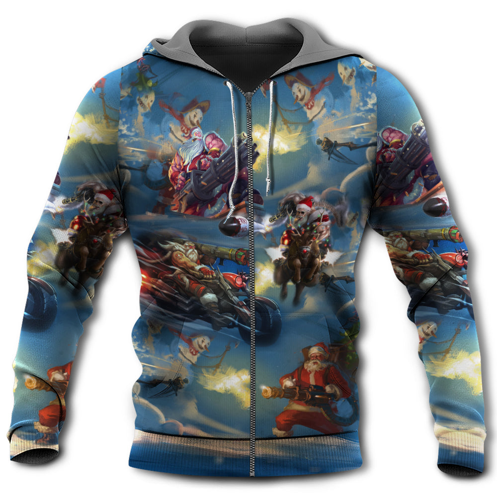 Santa Holiday Action Hoodie For Christmas Events Holiday Travel And Comfortable Casual Outfits