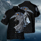 Norse Warrior Huginn Muninn Bird Hawaiian Shirt Design Detail For Sunny Adventures And Casual Wear