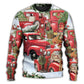 Christmas Red Truck Puppy Xmas Tree Sweater For Family Gatherings Winter Travel And Everyday Seasonal Comfort