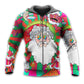 Colorful Hippie Christmas Psychedelic Santa Hoodie For Holiday Parties Weekend Outings And Cheerful Gift Giving