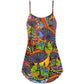 Hippie Peace Life Floral V-Neck Sleeveless Cami Dress For Beach Days Festivals And Comfortable Bohemian Outfits