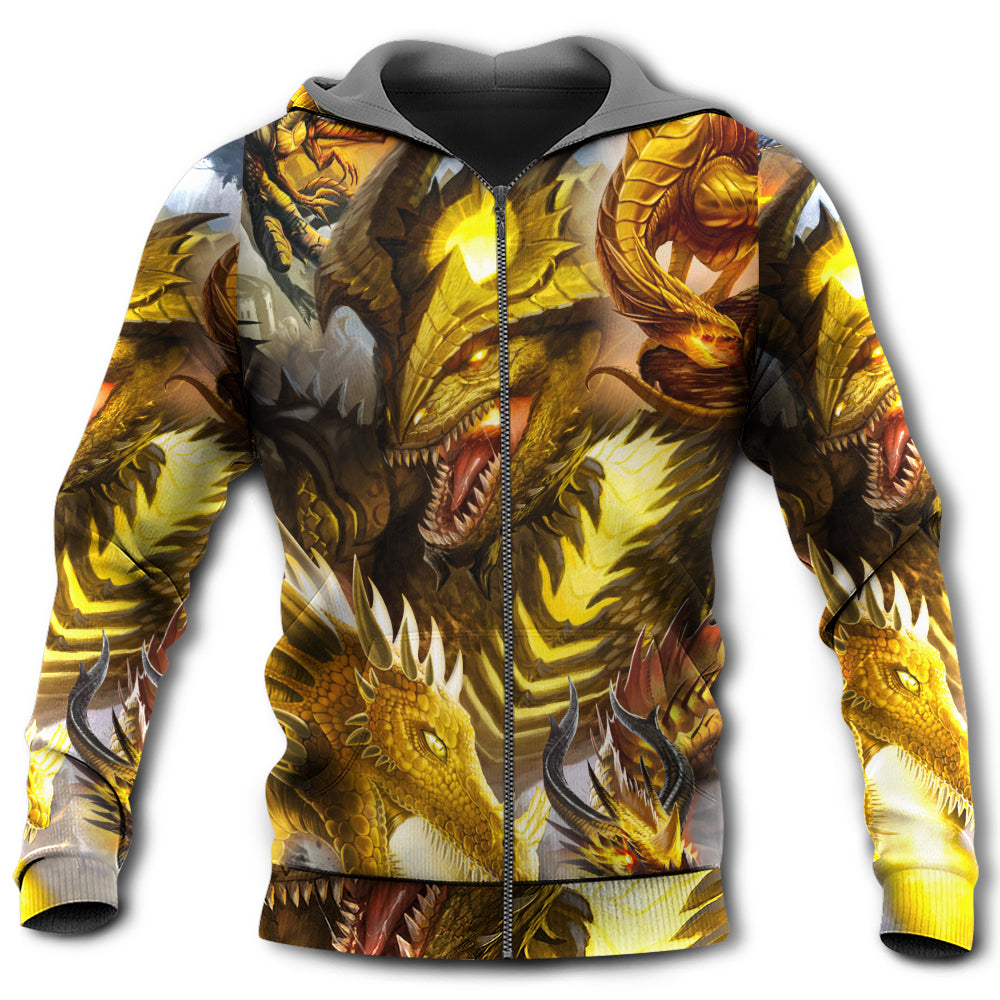 Gold Fantasy Dragon Skull Hoodie For Bold Streetwear Seasonal Events And Comfortable Layering