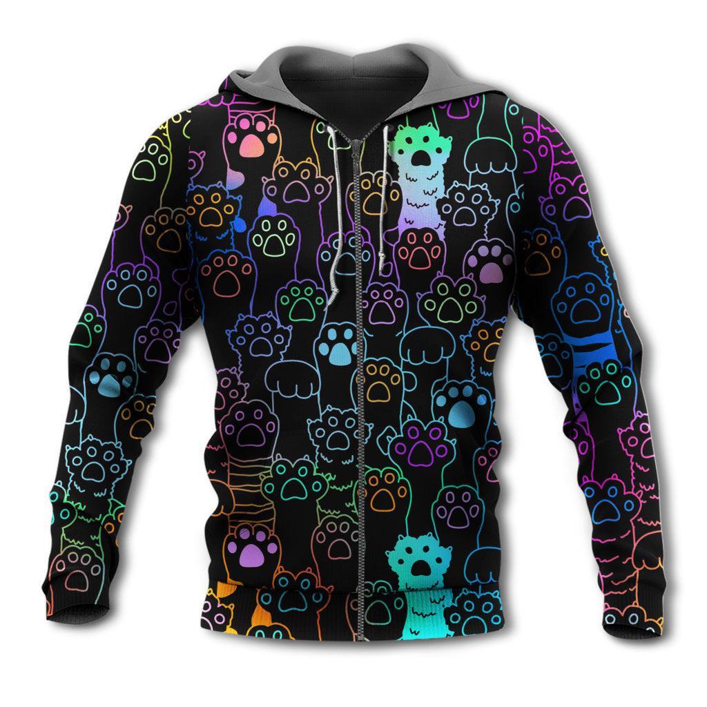 Cute Cat Little Paw Hoodie For Nature Lovers Everyday Adventures And Thoughtful Gifting