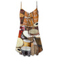 Drum Not A Hobby Lifestyle V-Neck Sleeveless Cami Dress For Festivals Travel And Relaxed Casual Summer Wear
