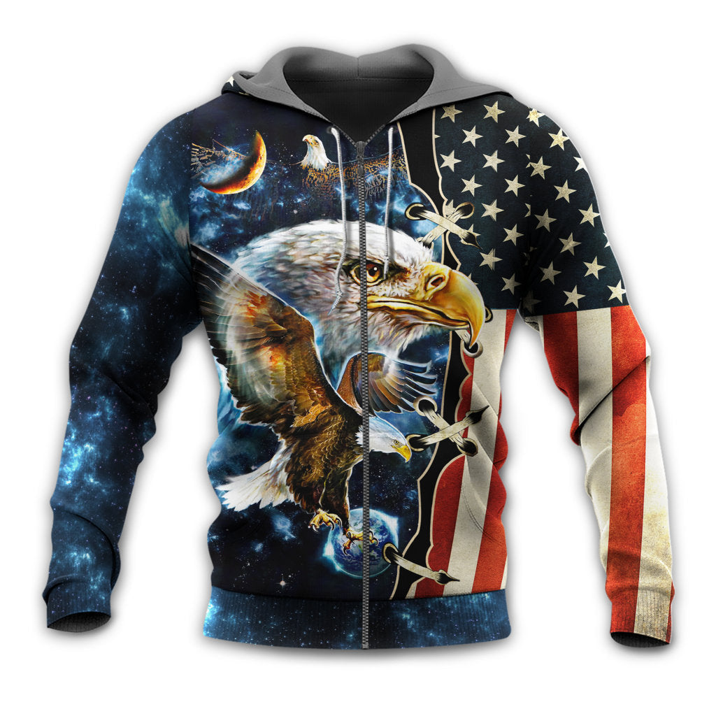 Eagle Galaxy America Hoodie For Creative Casual Style Seasonal Outings And Comfort