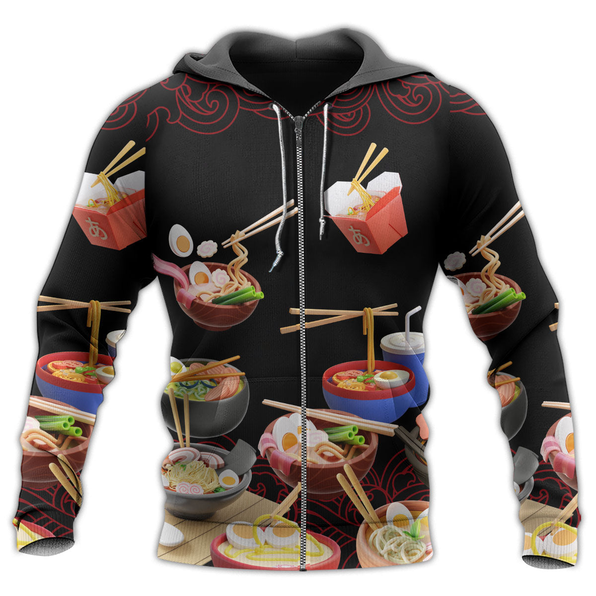 Ramen Fast Food Lover Hoodie For Everyday Streetwear Seasonal Travel And Gift Giving