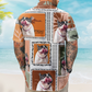 Funny Retro Tropical Custom Face Photo Palm Hawaiian Shirt For Warm Weather Events And Casual Wear