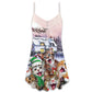 Christmas Cat You Only Need Me V-Neck Sleeveless Cami Dress For Festivals Travel And Relaxed Casual Summer Wear
