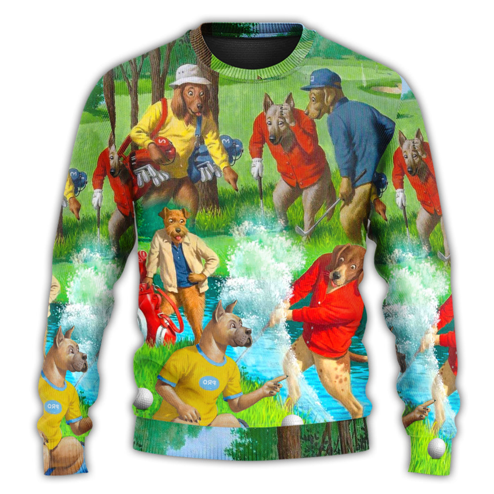 Golf Dog Sweater For Outdoor Activities Weekend Trips And Relaxed Everyday Outfits