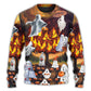 Halloween Boo Pumpkin Fantasy Sweater For Fantasy Fans Casual Outings And Weekend Adventures