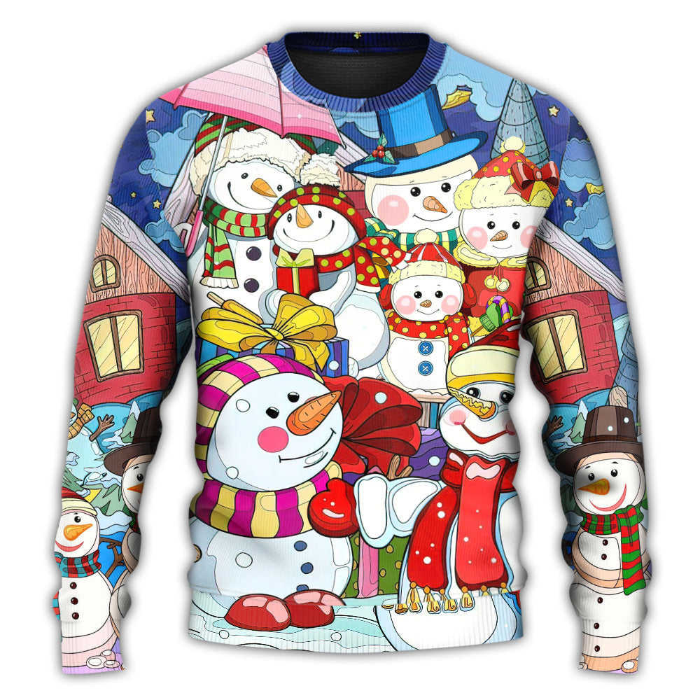Christmas Snowman Merry Xmas Sweater For Festive Events Weekend Outings And Comfortable Winter Style
