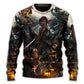 Skull Fantasy Ghost Pirate Sweater For Casual Wear Parties And Thoughtful Gifting