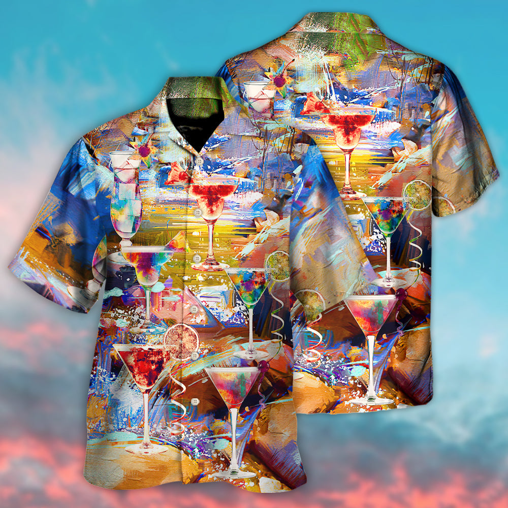 Cocktail Drinks Glass Awesome Hawaiian Shirt Design View For Resort Travel And Thoughtful Gifting