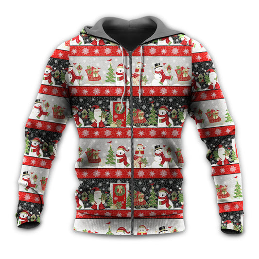 Christmas Santa Snowman Joy Hoodie For Festive Days Casual Adventures And Thoughtful Seasonal Gifting