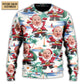 Christmas Santa Summer Beach Custom Sweater For Holiday Travel Winter Outings And Cheerful Gift Giving