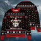Viking Valhalla White And Red Sweater For Mythic Adventures Casual Wear And Thoughtful Gift Giving