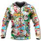 Christmas Santa Aloha Beach Vibe Hoodie For Holiday Parties Weekend Outings And Cheerful Gift Giving