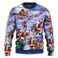 Christmas Santa Story Night Gift Sweater For Festive Family Events Casual Wear And Holiday Gift Giving