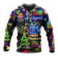 Bright Neon Christmas Lights Hoodie For Holiday Vacations Winter Events And Everyday Comfort