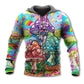 Hippie Happy Mushroom Life Hoodie For Bohemian Events Everyday Wear And Creative Gifting