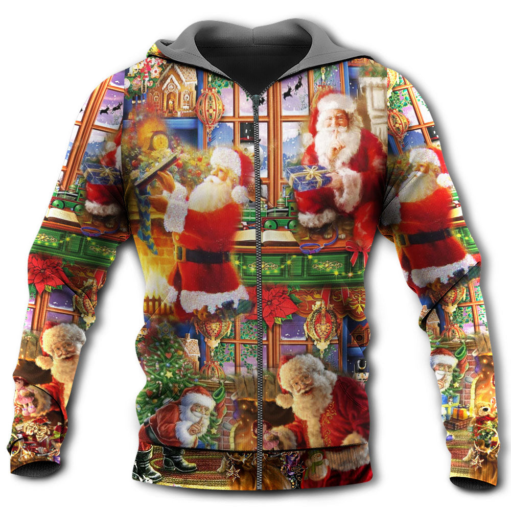 Classic Santa Christmas Hoodie For Festive Celebrations Seasonal Trips And Relaxed Winter Wear
