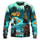 Halloween Black Cat Pumpkin Sweater For Art Fans Travel Parties And Distinctive Casual Style