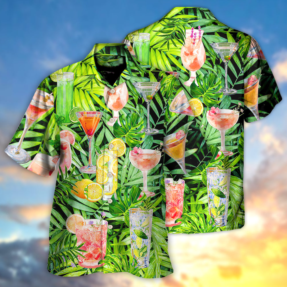 Tropical Cocktail Classy Summer Hawaiian Shirt Design View For Resort Travel And Thoughtful Gifting