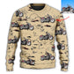 Motorcycle Desert Cactus Mountain Sweater For Motorsport Fans Travel Parties And Relaxed Daily Outfits