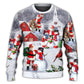 Christmas Santa Snowman Family Town Sweater For Holiday Travel Winter Outings And Cheerful Gift Giving