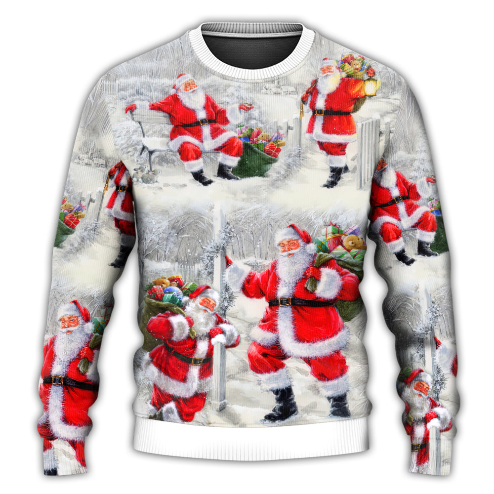 Christmas Santa Always With You Sweater For Festive Events Weekend Outings And Comfortable Winter Style