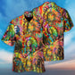 Bohemian American DNA Hawaiian Shirt For Summer Vacation And Beach Travel