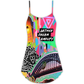 Colorful Pride Festival V-Neck Sleeveless Cami Dress For Vacations Parties And Expressive Warm Weather Styling