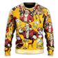 Funny Beer Theme Santa Merry Xmas Sweater For Winter Parties Seasonal Adventures And Relaxed Everyday Styling