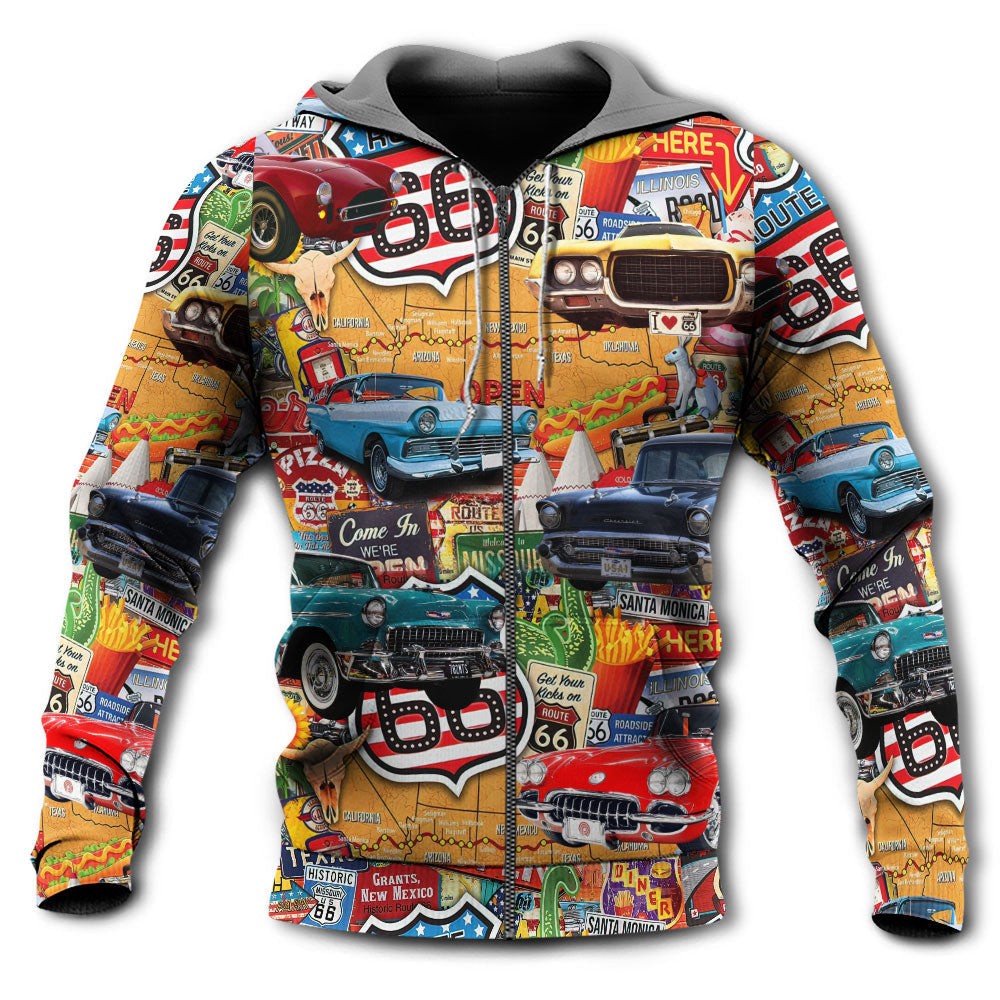 Vintage Highway Road Trip Hoodie For Weekend Trips Relaxed Outfits And Thoughtful Gifting