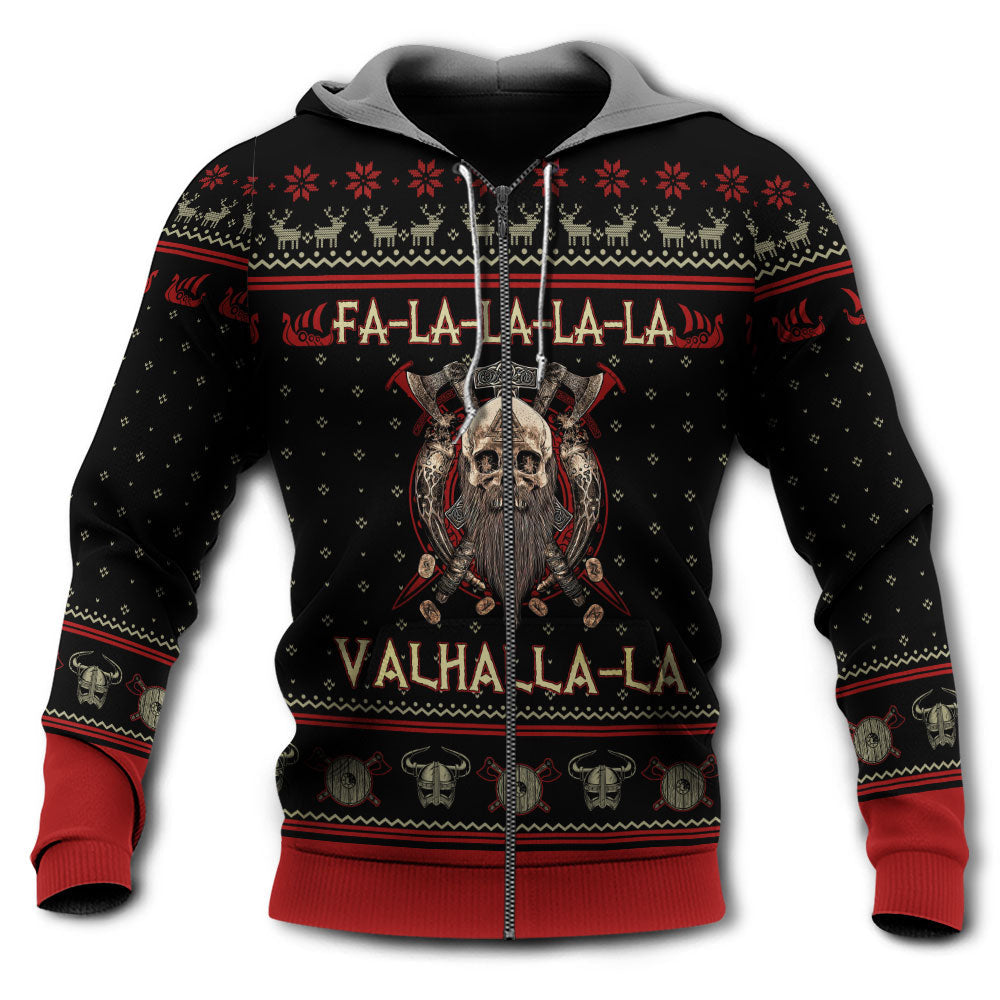 Black Red Viking Valhalla Christmas Hoodie For Festive Days Casual Adventures And Thoughtful Seasonal Gifting
