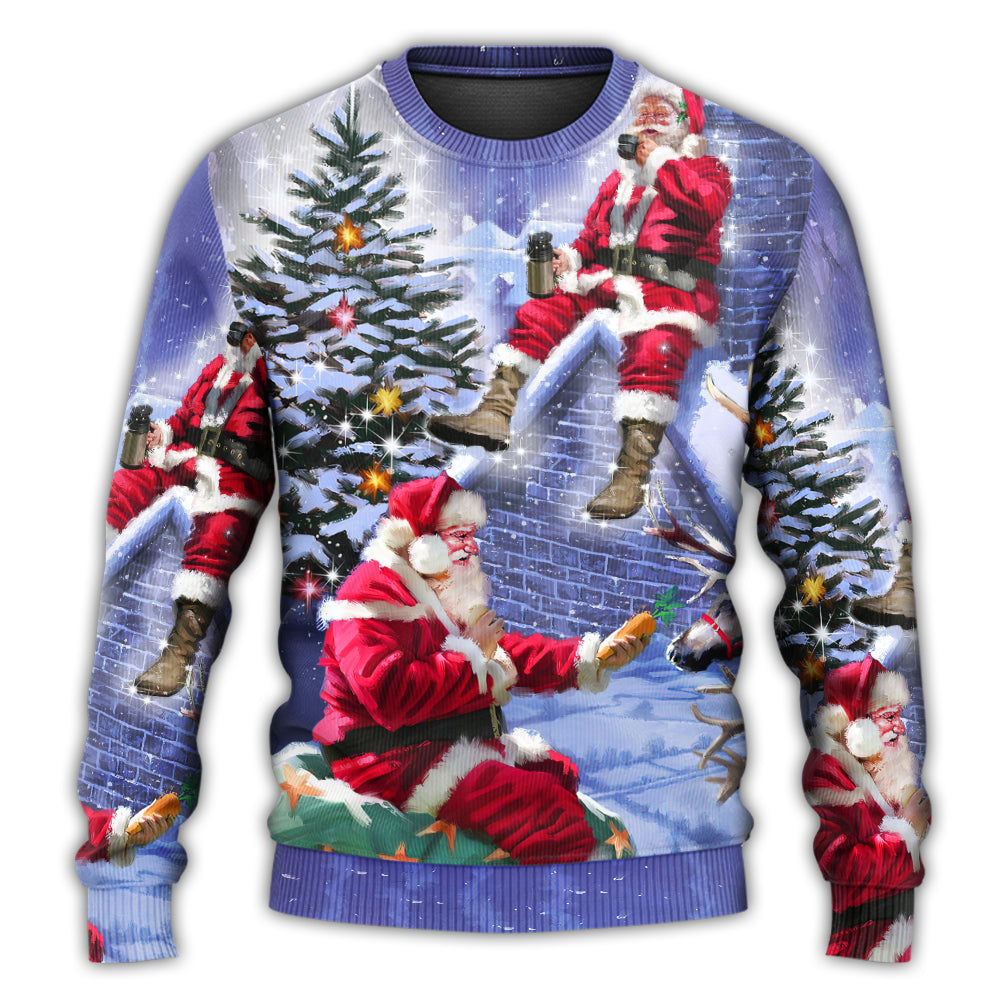 Christmas Santa Story Night Xmas Is Coming Sweater For Family Gatherings Winter Travel And Everyday Seasonal Comfort