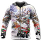 Christmas Car Run Holiday Cheer Hoodie For Holiday Gatherings Winter Travel And Seasonal Gifting