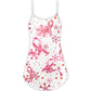 Christmas Pink Ribbon Support V-Neck Sleeveless Cami Dress For Festivals Travel And Relaxed Casual Summer Wear