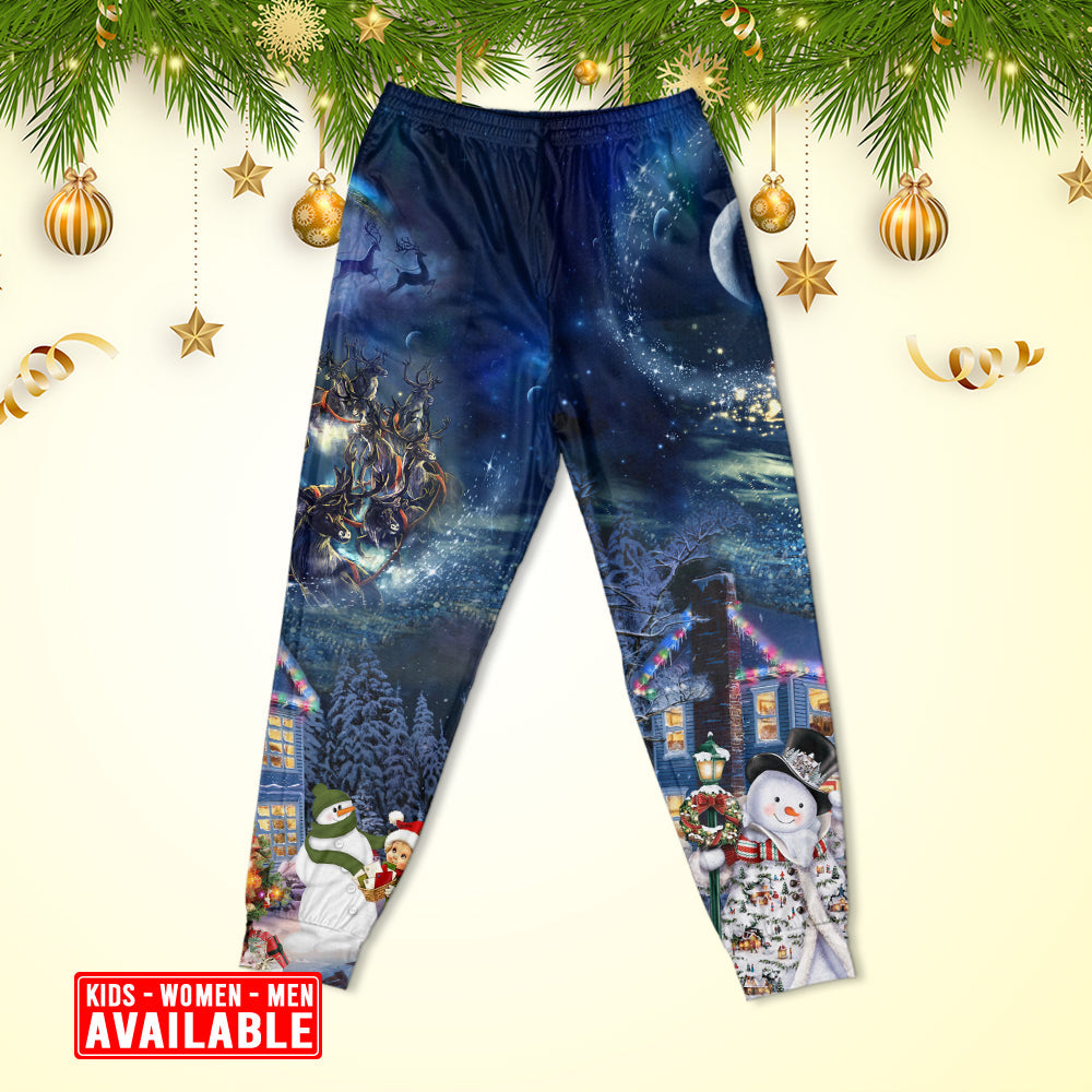 Santa Family Holiday Love Long Sleeve Pajamas Set For Holiday Travel And Comfortable Home Wear